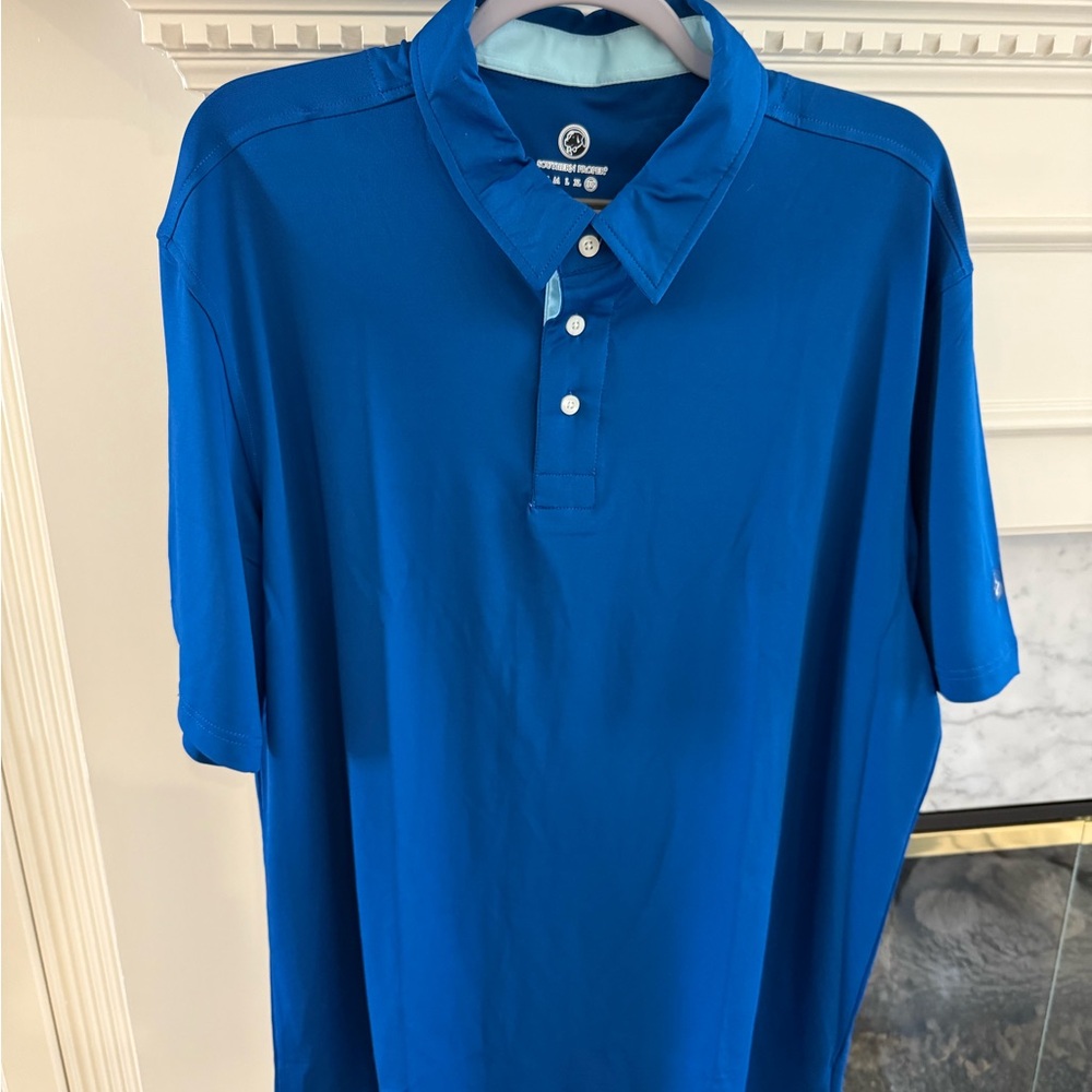 Southern Proper Vibrant Blue Polo Shirt